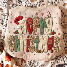Load image into Gallery viewer, Merry Christmas- faux yarn -2