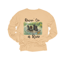 Load image into Gallery viewer, Rowin&#39; On A River Long Sleeve T Shirt - Bella Canvas
