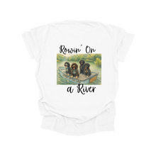Load image into Gallery viewer, Rowin&#39; On A River Premium T-Shirt Comfort Colors Short Sleeve
