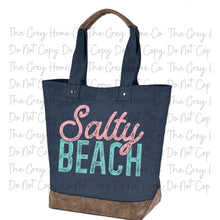 Load image into Gallery viewer, Salty Beach- Canvas Tote
