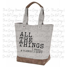 Load image into Gallery viewer, All The Things - Canvas Tote
