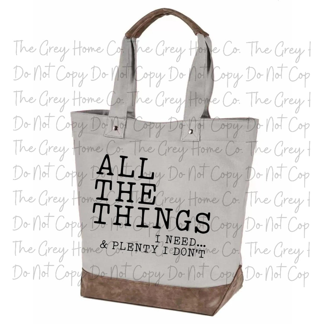 All The Things - Canvas Tote