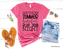 Load image into Gallery viewer, Southern Summer Barefoot Blue Jean Night
